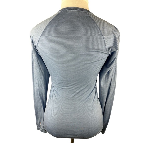 Smartwool Blue Raglan Long Sleeve Tee Fitted - Picture 8 of 15